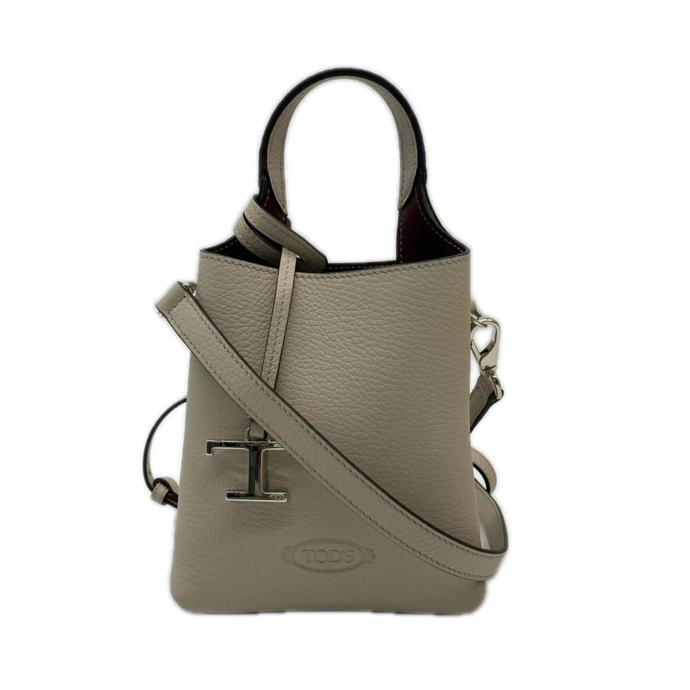 Tod's TOD’S FLORIDA DOUBLE MICRO Shoulder Bag, Micro, XBWAPAT9000QRI, Beige/B...